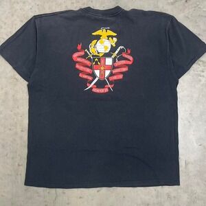 Marine Corps Leathernecks Vintage 90s Shirt Sz XL